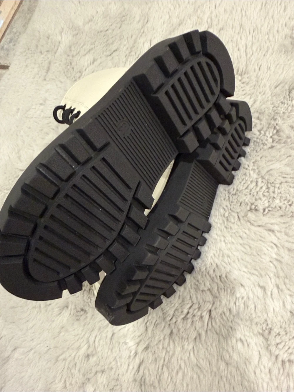 Cream Lace-Up Boots -art class girls 13